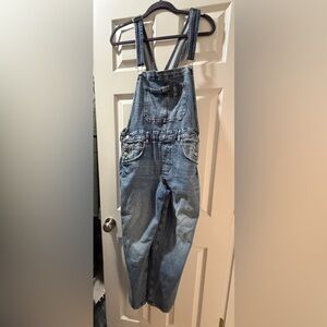Silver Jeans Baggy Blue Denim Overalls